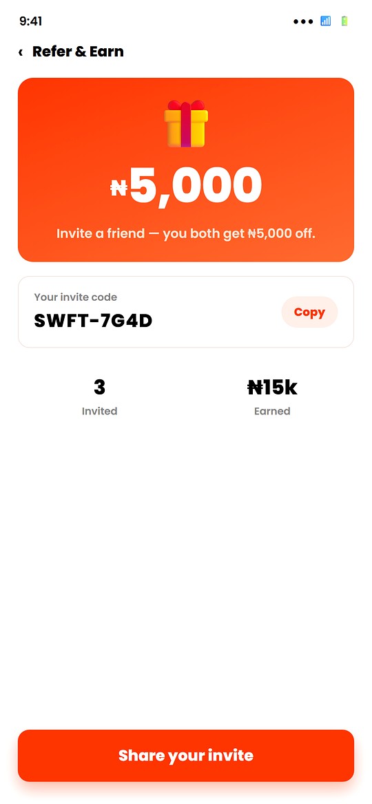 Refer and earn
